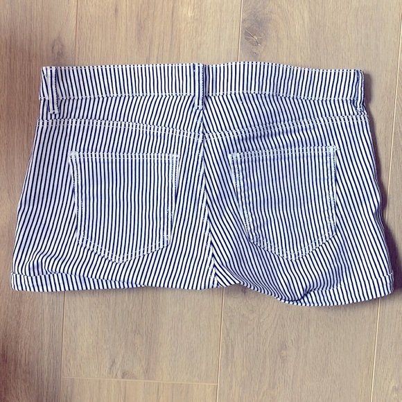 Striped Denim Shorts - Picture 2 of 3